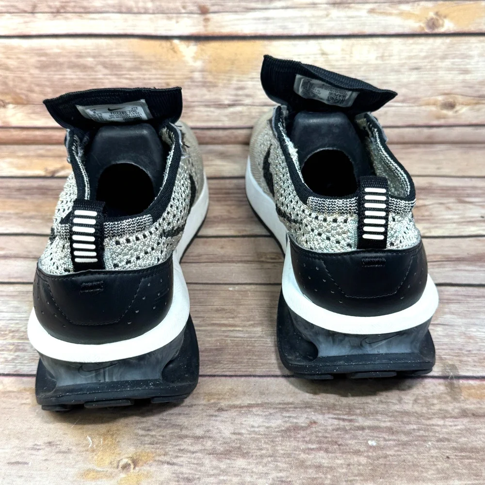 Nike Air Max Flyknit Racer Womens Black & White Sneakers 8